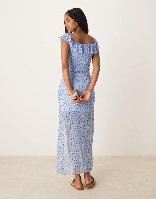 off shoulder diamante maxi dress - chocolate Brown Floral Lace Maxi Dress – self-portrait-US