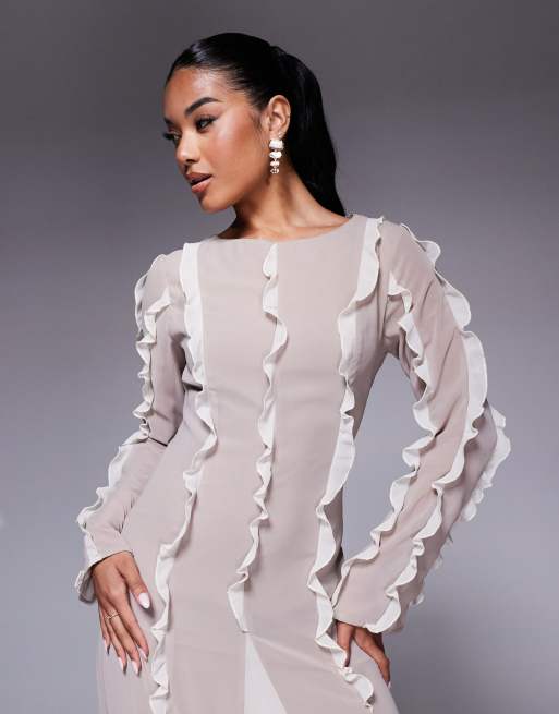 【タグ付き】Hesiod Frills Dress THE TOE 新品タグ付】THE TOE HESIOD FRILL DRESS