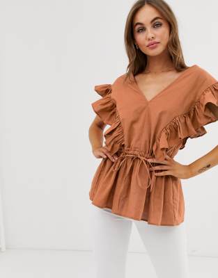 asos frill top