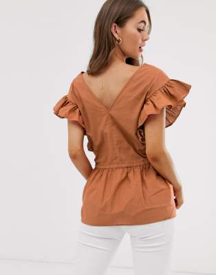 asos frill top