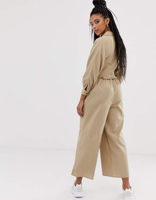 Linen hot sale jumpsuit asos