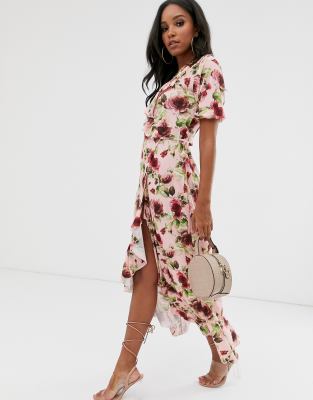 asos maxi wrap dress