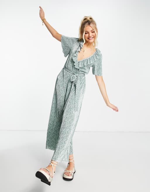 Plisse best sale jumpsuit asos