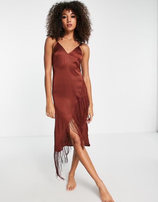 Asos store rust dress