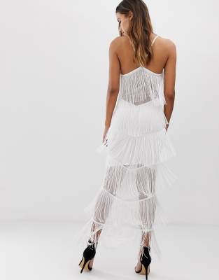asos design fringe dress