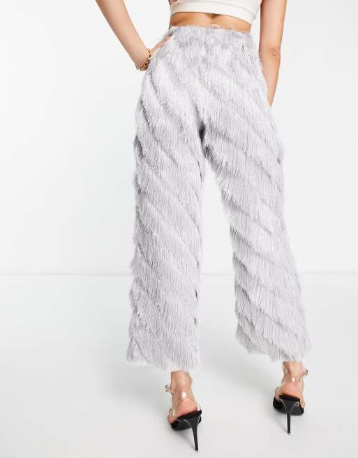 Fringe store trousers zara