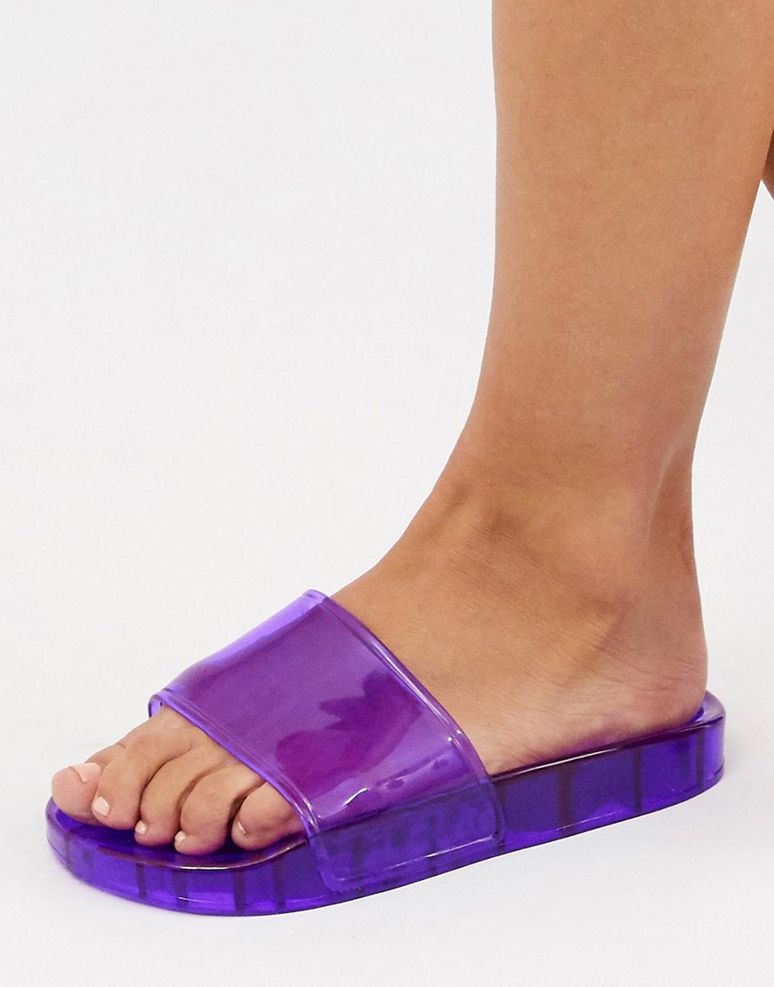 ASOS DESIGN - Frost - Slippers in paars