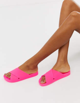 asos jelly flat sandals