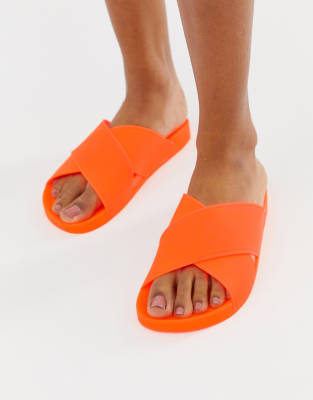 asos jelly flat sandals