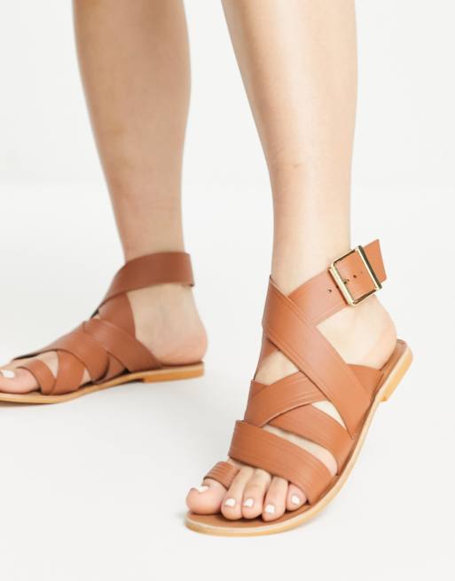 Asos best sale leather sandals