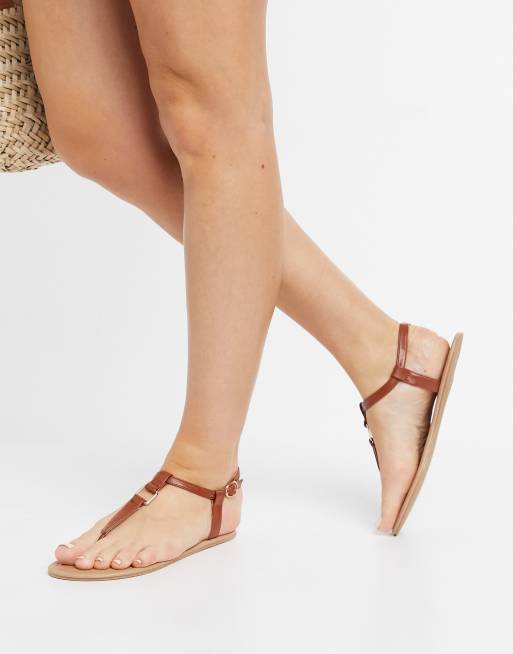 Asos tan deals flat sandals