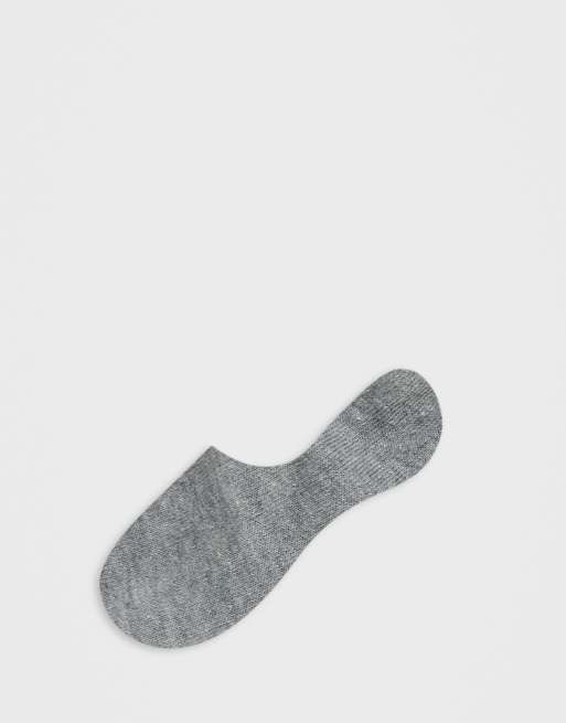 ASOS DESIGN – Füßlinge mit Anti-Rutsch-Band hinten im 5er-Pack in Schwarz, Weiß und Grau, 4 von 4