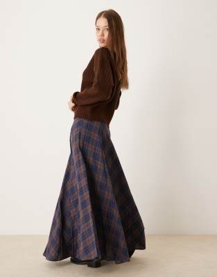 ASOS DESIGN FULL MAXI SKIRT WITH SIDE SPLIT 