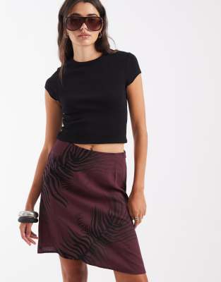 Asos Design Full Midi Skirt In Purple