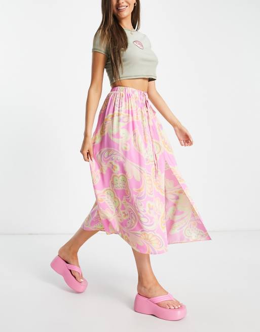 Elastic waist skirt clearance asos