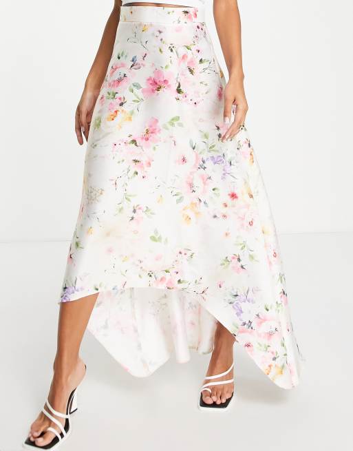 Long floral 2025 skirt designer