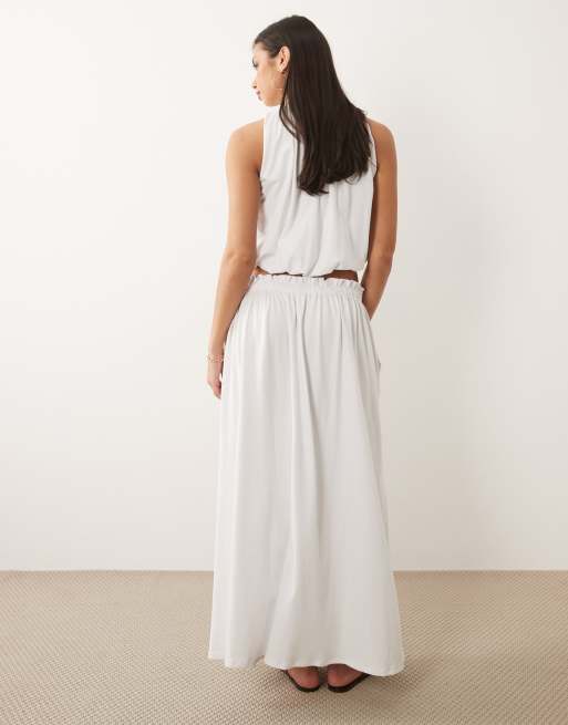 ASOS DESIGN full skirt in white (part of a set), 5 of 5
