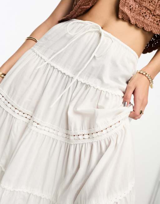 Forever 21 outlet tiered maxi skirt