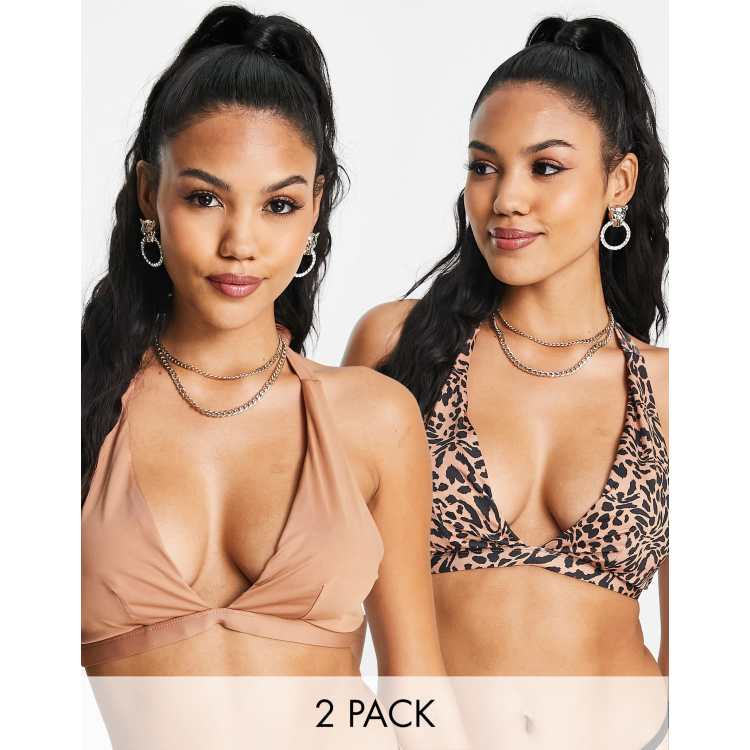 Asos Collection Fuller Bust Marilyn Molded Halter Fuller Bust Bikini Top D  G, $28, Asos