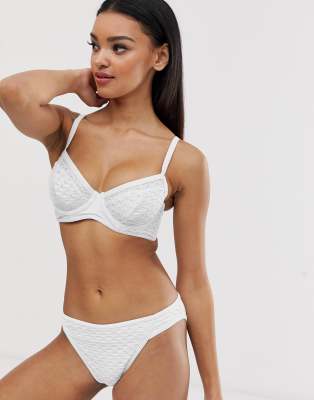 white fuller bust bikini