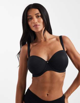 ASOS DESIGN - Fuller Bust - Geformter Multiway-BH in Schwarz mit Bügel