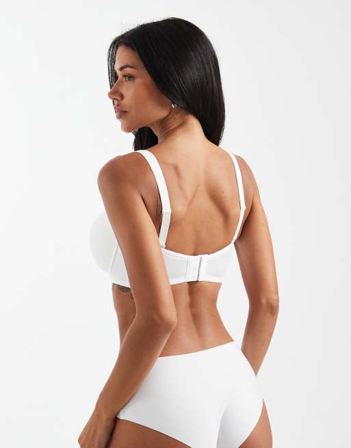 ASOS DESIGN – Fuller Bust – Geformter Multiway-BH in Weiß mit Bügel, 4 von 4