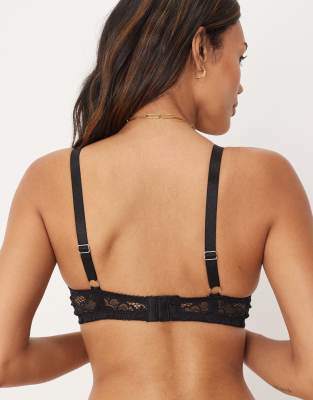 Asos Design Fuller Bust Margot Lace Underwire Bra In Black