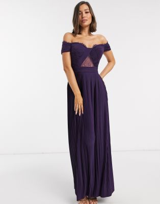 asos purple maxi dress