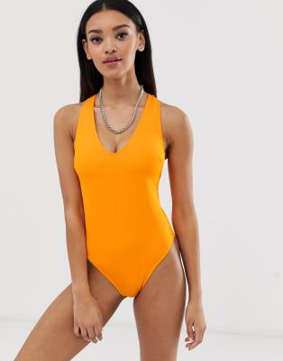 asos orange swimsuit