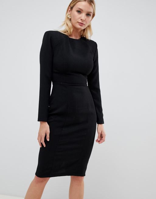 Asos shoulder pad clearance dress