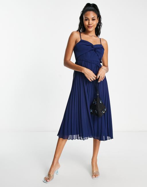 ASOS Edition Twist Front Cami Midi Dress