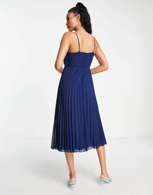 ASOS Edition Twist Front Cami Midi Dress