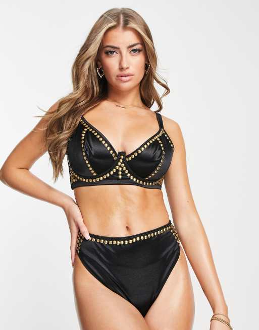 High waisted bikini hot sale underwire top