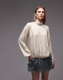 ASOS DESIGN 3D fringe pelmet mini skirt in gray