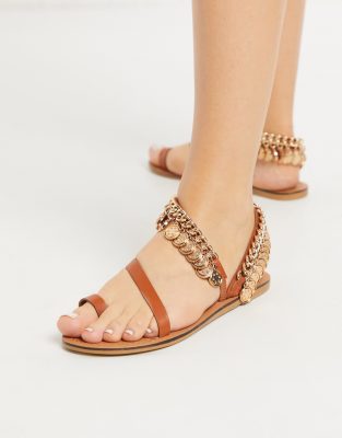 asos tan sandals