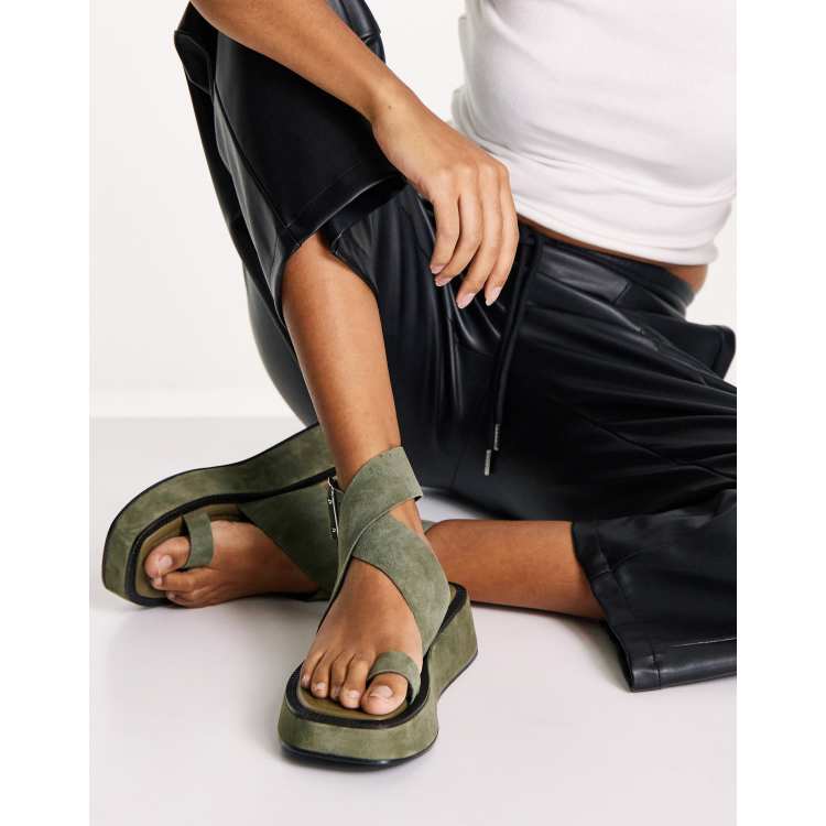 Khaki suede sandals new arrivals