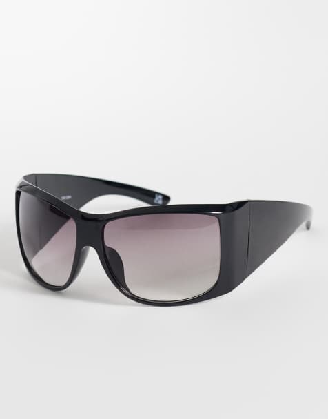 ASOS DESIGN - Gafas de sol negras extragrandes con lentes negras - view 1