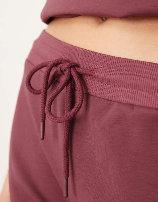 ASOS DESIGN - Gammelrosa joggingbukser med svaj og interlock-syninger - Del af sæt, 3 af 5