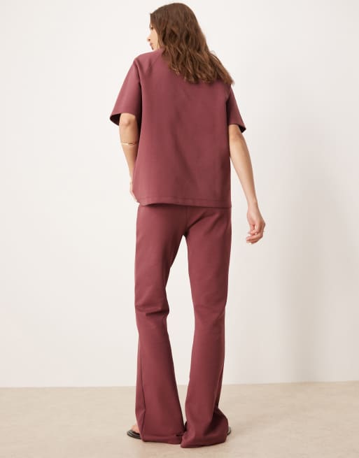 ASOS DESIGN - Gammelrosa joggingbukser med svaj og interlock-syninger - Del af sæt, 4 af 5