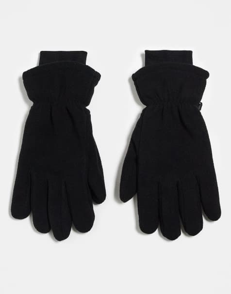ASOS DESIGN - Gants doublés en polaire - Noir - view 1