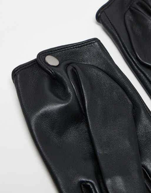 ASOS DESIGN - Gants en cuir compatibles écran tactile - Noir, 2 de 3