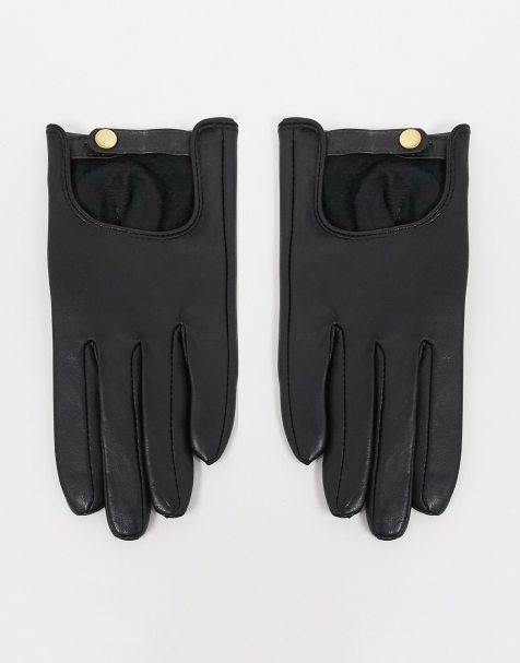 Gants Gants En Cuir Gants D Hiver Et Moufles Asos