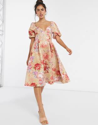 garden party midi dress