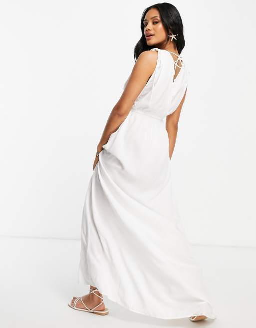 Robe blanche best sale longue asos