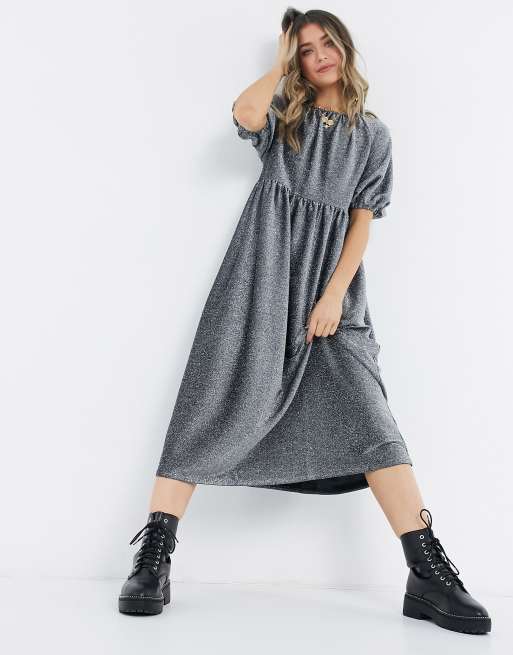 Glitter best sale smock dress