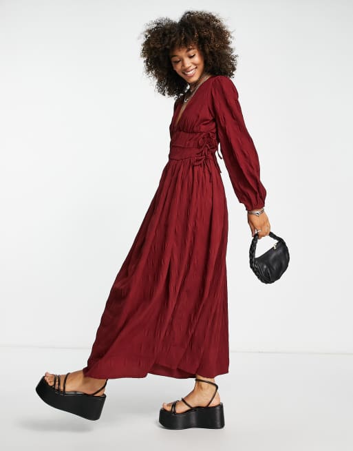 Asos seersucker outlet dress