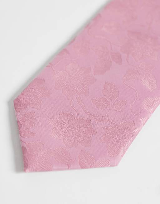 ASOS DESIGN - Gebloemde roze stropdas, 3 van 3
