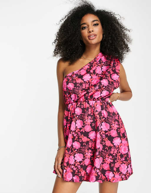 ASOS DESIGN – Geblümtes Mini-Skaterkleid mit Ballonrock, 4 von 4