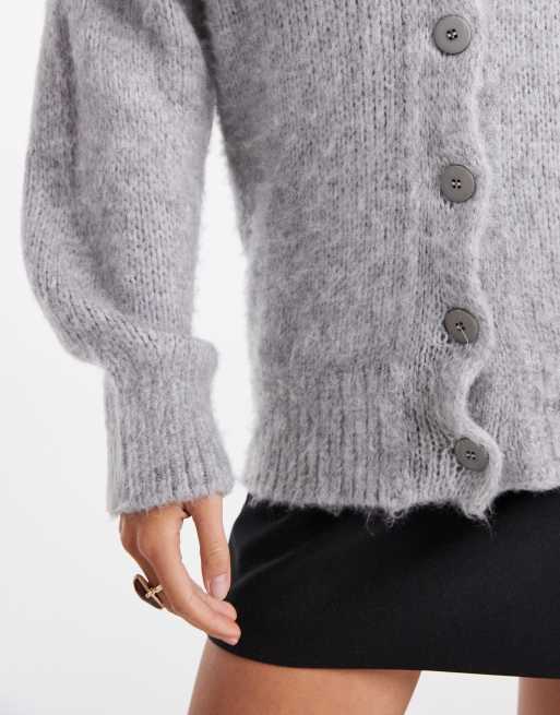 ASOS DESIGN - Geborsteld boyfriend vest in lichtgrijs, deel van co-ord set, 3 van 4