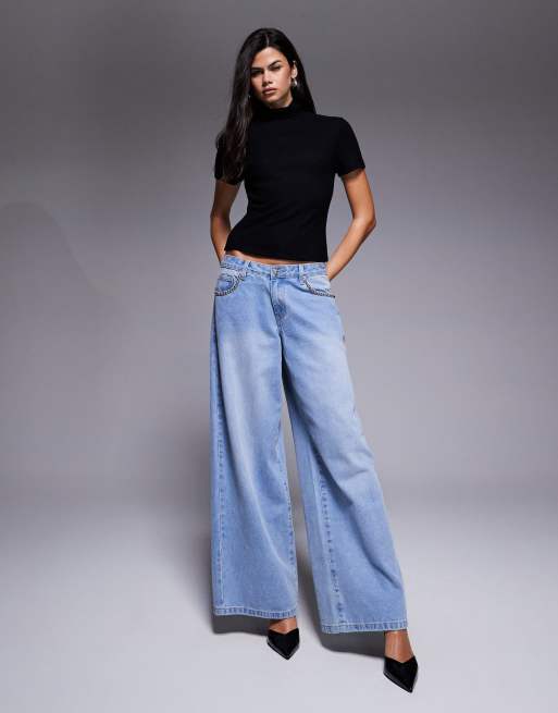ASOS DESIGN - Geborstelde geribbelde top met korte mouwen en col in zwart, 2 van 4
